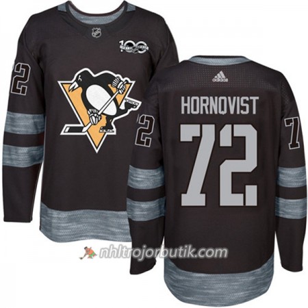 Män Ishockey Pittsburgh Penguins Tröja Patric Hornqvist 72 1917-2017 100th Anniversary Adidas Svart Authentic